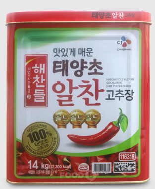 해찬들 알찬 고추장 HOT PEPPER BEAN PASTE 14KG