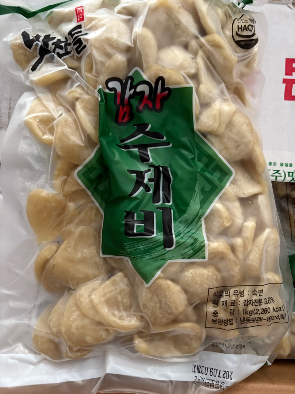 맛찬들 감자 수제비 FROZEN POTATO SUJEBI 1KG (12PKT / BOX)