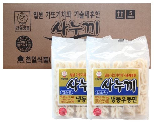 사누끼 냉동 우동면 CJ SANUKI UDON 1.15KG(230GX5) 8PKT/BOX