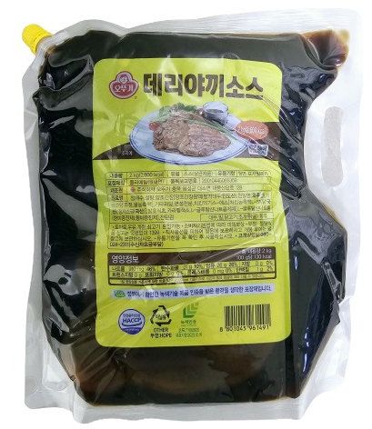 오뚜기 데리야끼 소스 OTG TERIYAKI SAUCE 2KGx6