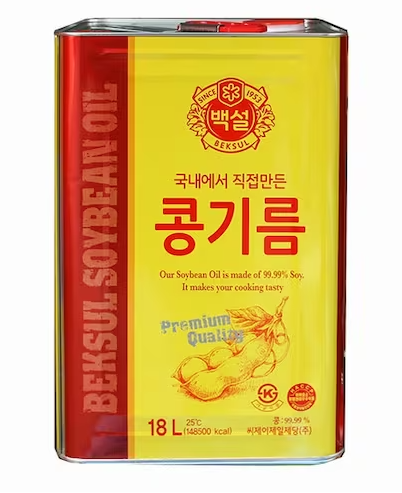 CJ 백설 콩기름 CJ SOY BEAN OIL 18L