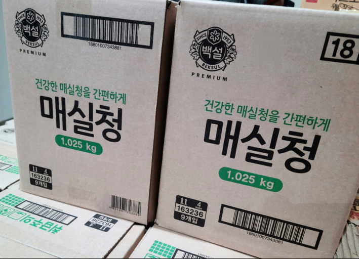 백설 매실청 PLUM EXTRACT 1.025KG (9BTL/BOX)