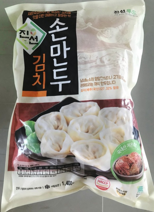 진선 김치 손만두 JS KIMCHI DUMPLING 1.4KG (6 PKT/BOX)