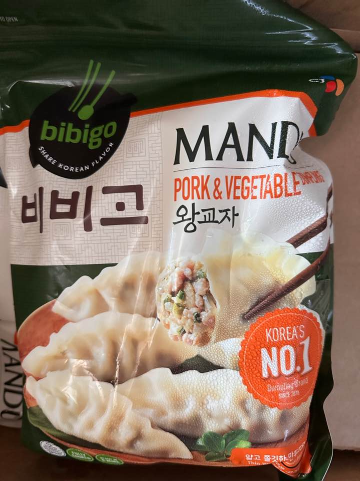 비비고 왕교자 만두 CJ BIBIGO PORK&VEG DUMPLING 500G (18 PKT/BOX)