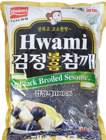 화미 검정 볶음참깨 HM ROASTED BLACK SESAME 1KGx10