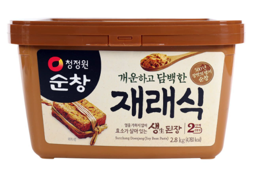 청정원 재래식 생 된장 CJW SOY BEAN PASTE 2.8KGx4TUB