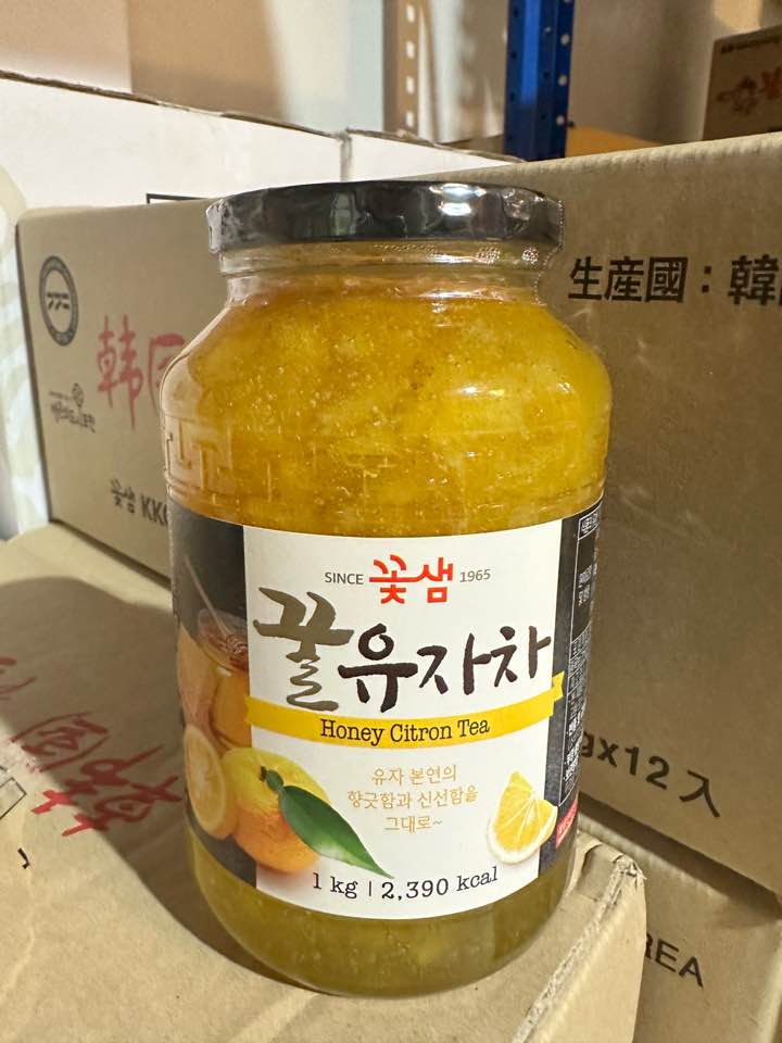 꽃샘 유자차 KS HONEY CITRON TEA 1KGx12