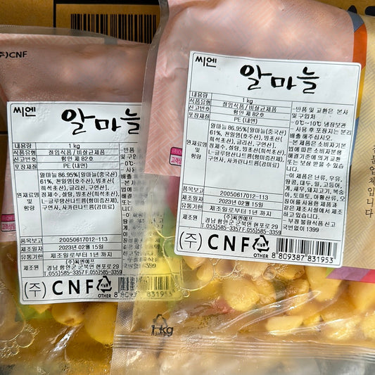 깐마늘지간장 PEELED GARLIC IN SOY SAUCE 1KGx10