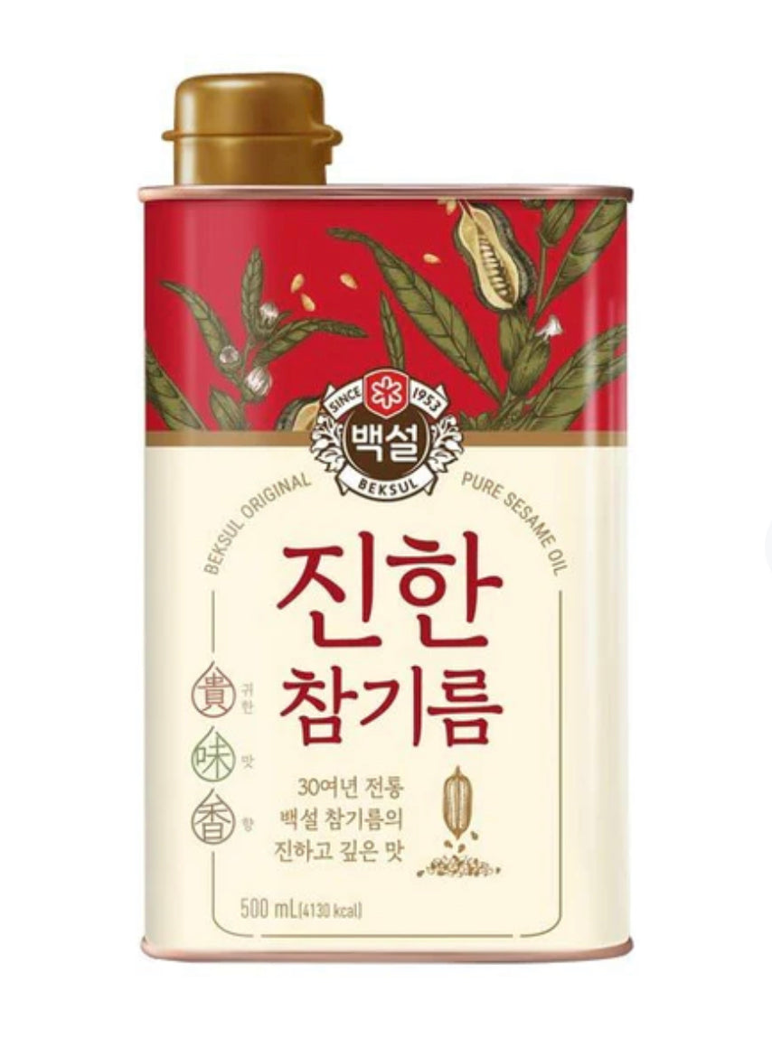 백설 참기름 CJ SESAME OIL 500MLx12