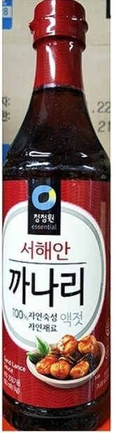 청정원 까나리 액젓 CJW CANARY FISH SAUCE 1KGx12