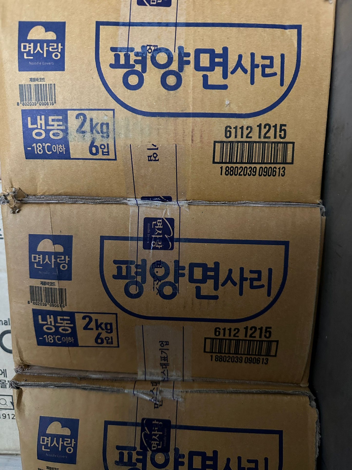 면사랑 평양 냉면사리 COLD BUCKWHEAT NOODLE 2KG *6 PKT