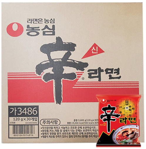 [BOX] 농심 신라면 NS SHIN RAMEN 120Gx30