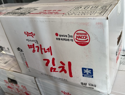 [BOX] 한국산 명가네 배추김치 MJ KOREAN CABBAGE KIMCHI 10KG