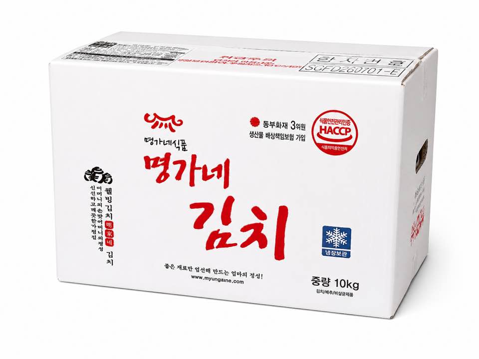 [BOX] 한국산 명가네 배추김치 MJ KOREAN CABBAGE KIMCHI 10KG