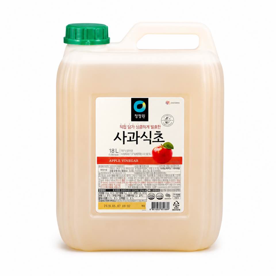 청정원 사과식초 말통 APPLE VINEGAR 18L