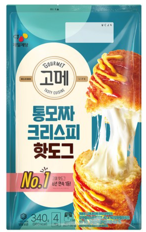 비비고 크리스피 통모짜 핫도그 CRISPY MOZZARELLA CHEESE HOTDOG 340G (15PKT/BOX)