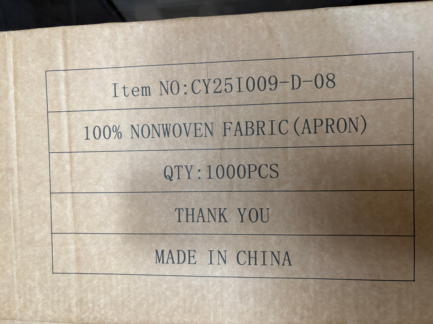 (100PCS) 일회용 앞치마 DISPOSABLE APRON