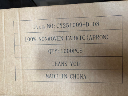(100PCS) 일회용 앞치마 DISPOSABLE APRON
