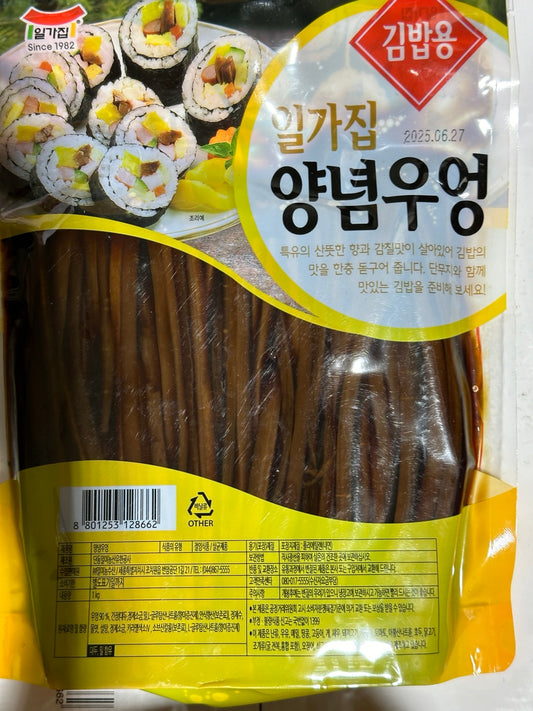 일가집 양념 우엉 SEASONED BURDOCK 1KG*6 PKT