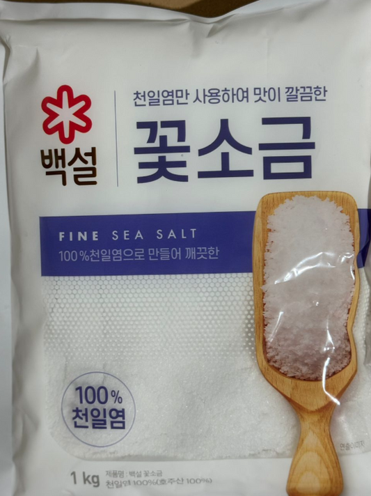 백설 꽃소금 CJ FLOWER SALT 1KG (10 PKT/BOX)