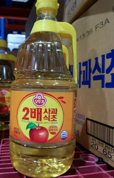 오뚜기 2배 사과식초 OTG DOUBLE APPLE VINEGAR 1.8L*6