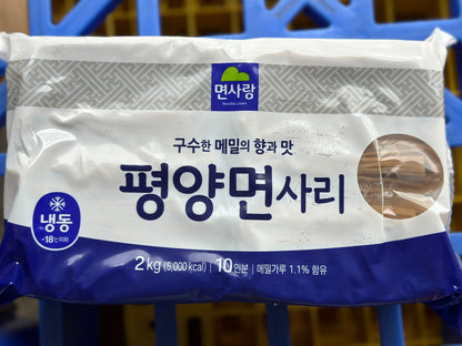 면사랑 평양 냉면사리 COLD BUCKWHEAT NOODLE 2KG *6 PKT
