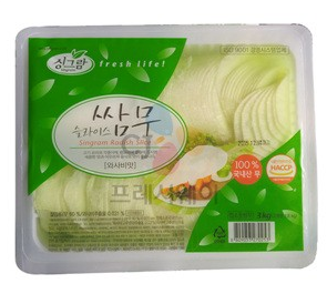 와사비 쌈무 WASABI PICKLED RADISHSLICED 3KGx4