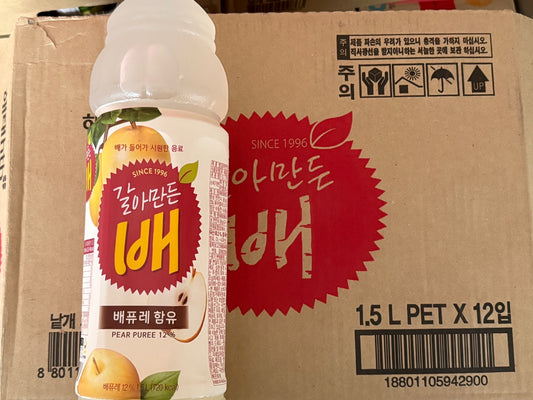 갈아만든배 패트병 HT PEAR JUICE 1.5L SIZE (12 BTL/BOX)