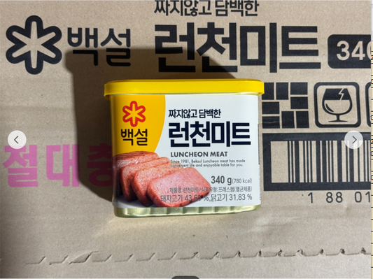 백설 런천미트 LUNCHEON MEAT 340G (20PKT/CTN)