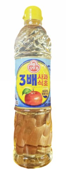 오뚜기 3배 사과식초 TRIPPLE VINEGAR 900ML (15BTL/CTN)