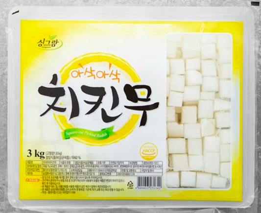 [1 PKT] 아삭아삭 치킨무 PICKLED RADISH 3KG