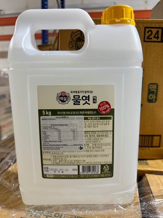 백설 백물엿 CJ WHITE CORN SYRUP 5KGx3