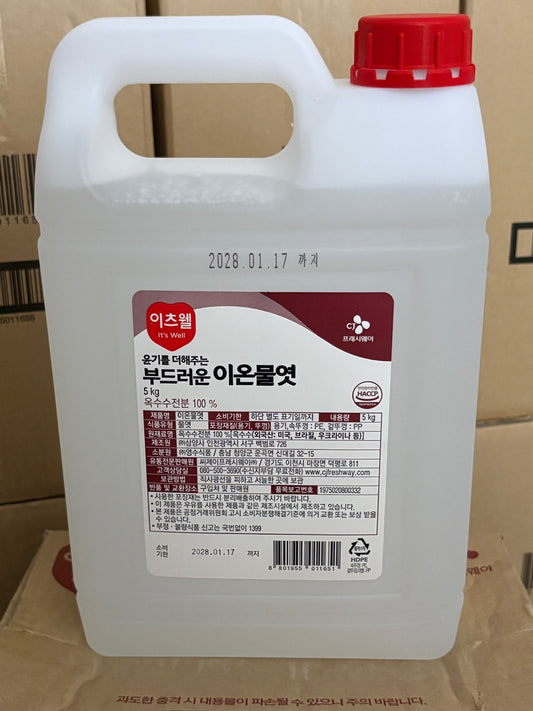 이츠웰 백물엿 CJ WHITE CORN SYRUP 5KG (3 BTL/BOX)