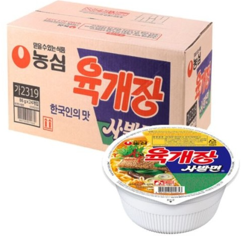 [BOX] 농심 육개장 사발면 NS YUKGAEJANG CUP 86Gx24