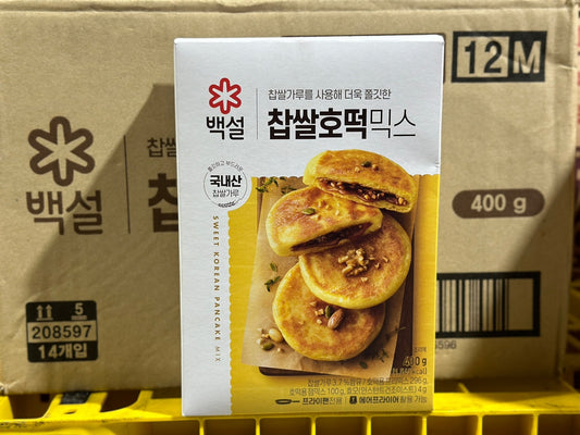 백설 찹쌀 호떡믹스 SWEET PANCAKE HOTTEOK MIX 400G (14PKT/CTN)