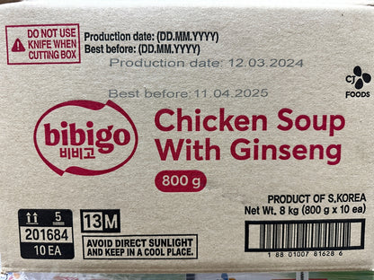 CJ 비비고 삼계탕  BBG GINSENG CHICKEN SOUP 800Gx10