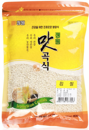 정원 찹쌀 JW GLUTINOUS RICE 800G (20PKT/CTN)