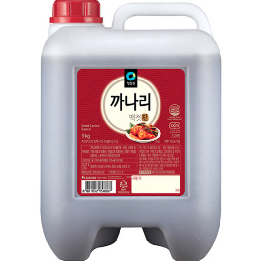 청정원 까나리 액젓 말통 CJW CANARY FISH SAUCE 9KG