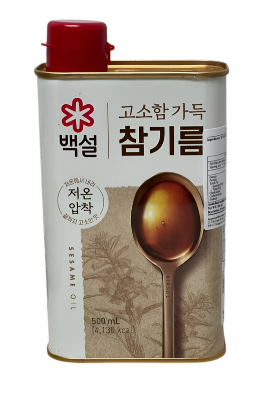 백설 참기름 CJ SESAME OIL 500MLx12