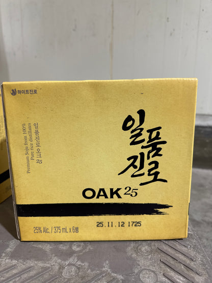 [BOX] 일품진로 오크 25 ILPUM JINRO OAK 25 (6BTL/CTN)