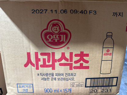 오뚜기 사과식초 OTG APPLE VINEGAR 900ML (15BTL/CTN)