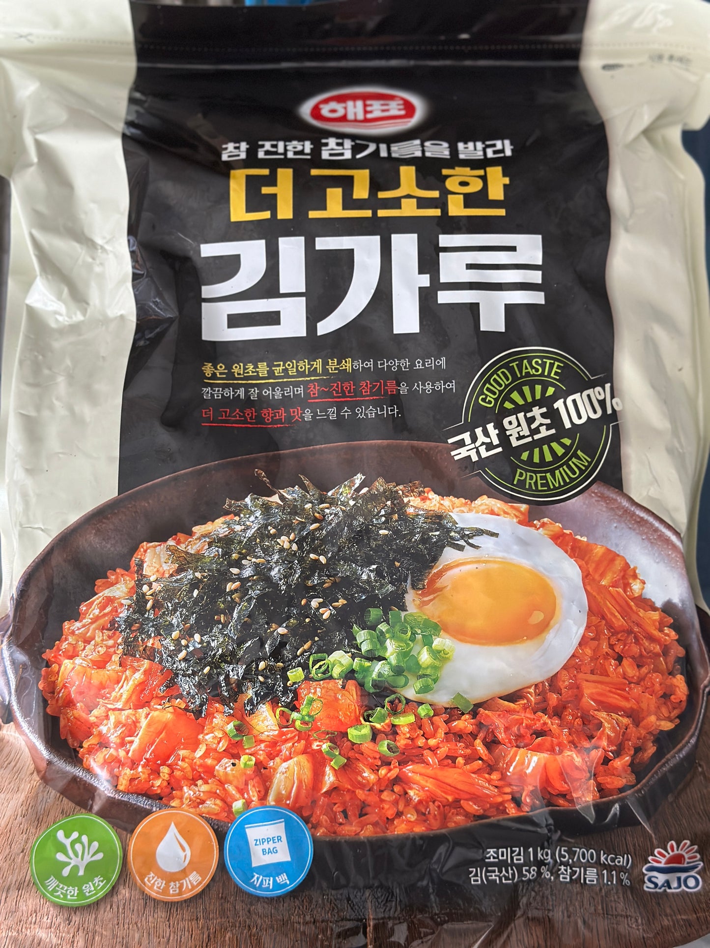 사조해표 고소한 김가루 SEASONED LAVER CRUMBS 1KG (4PKT/CTN)