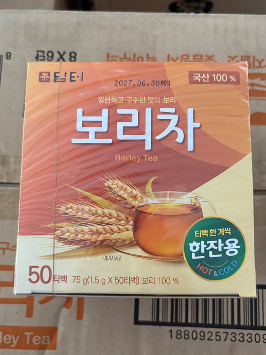 담터 한잔용 보리차 BARLEY TEA (1.5g*100T) 12 pkt/box