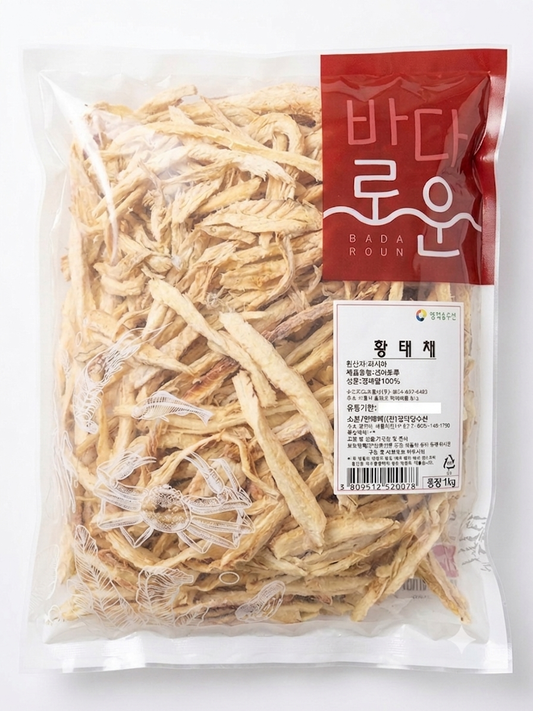황태채 DRIED POLLACK SLICED 1KG (10PKT/BOX)