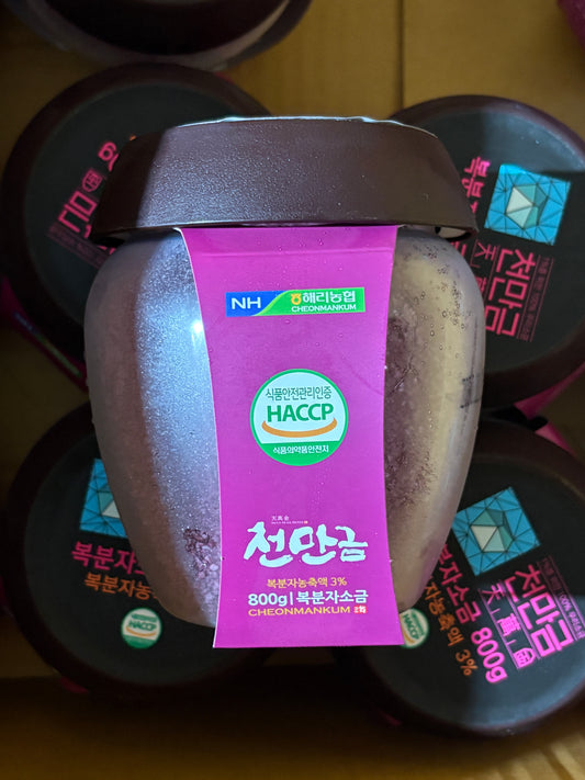 천만금 복분자 소금 BLACK RASPBERRY SALT 800G (12PKT / CTN)