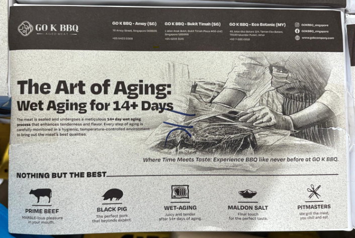 테이블 세팅지 TABLE PAPER FOR GO K BBQ