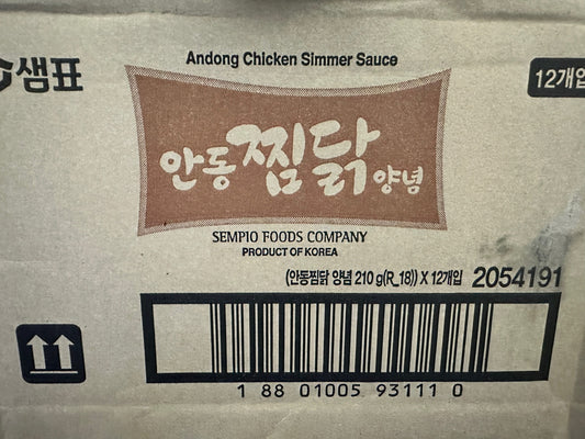 [BOX] 샘표 안동찜닭 소스 210G*12