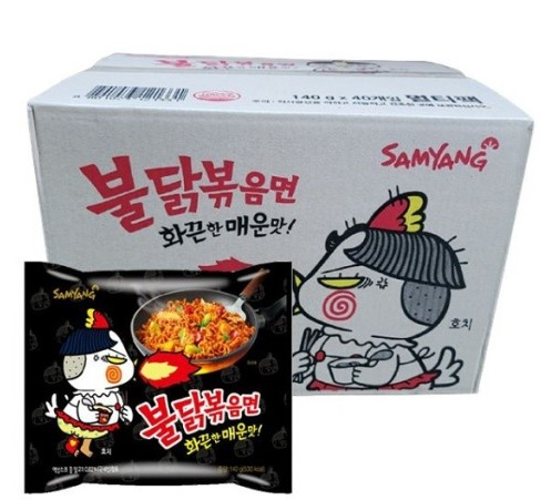 [BOX] 불닭볶음면 멀티팩 40개입 SPICY STIR FRIED NOODLE 140Gx40