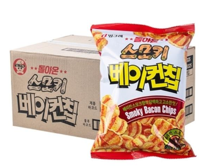 [BOX] 스모키 베이컨칩 BACON CHIP 70G*16