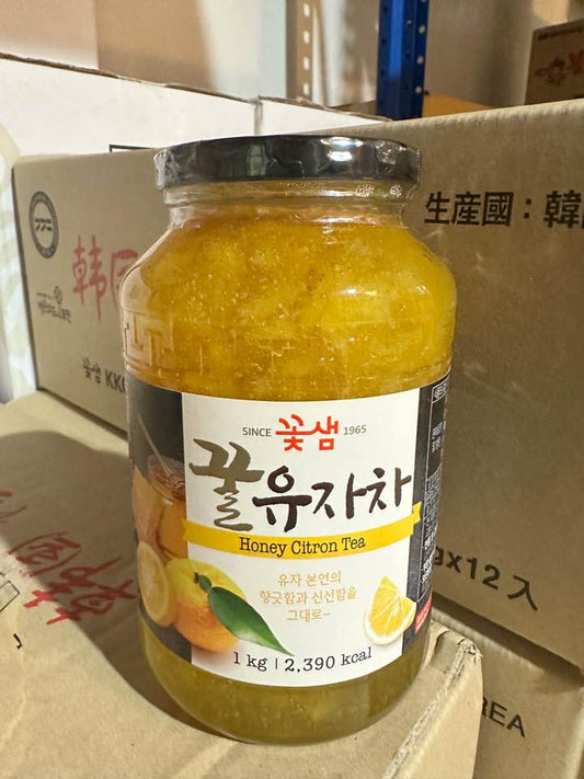 꽃샘 유자차 KS HONEY CITRON TEA 1KGx12
